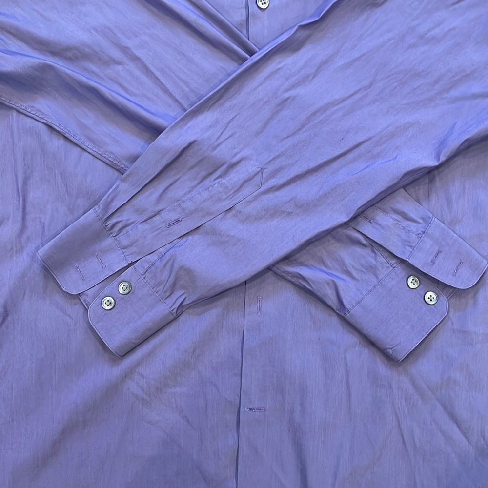 John Varvatos Solid Purple Button Down Long Sleev… - image 3